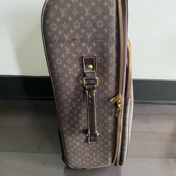 Louis Vuitton Pegase soft suitcase in monogram canvas and dark brown leather - Picture 3 of 12